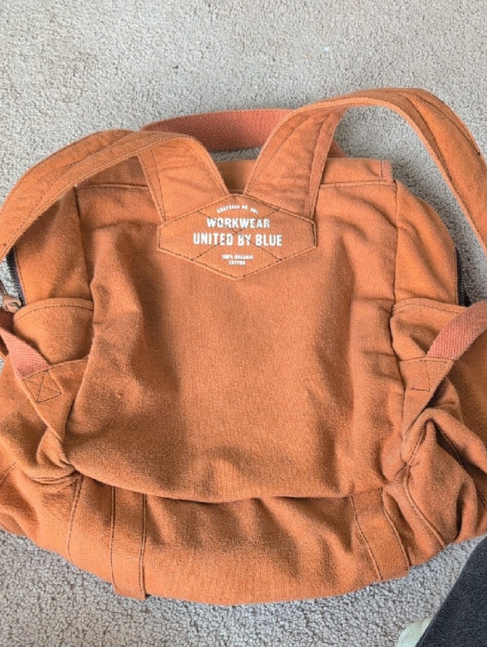 United By Blue Canvas Backpack - Rust Orange - Picture 3 of 8